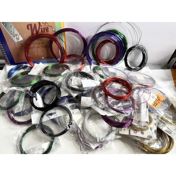 Colored Aluminum Craft Wire Over 4 Pounds Plus Booklet for Jewelry Making